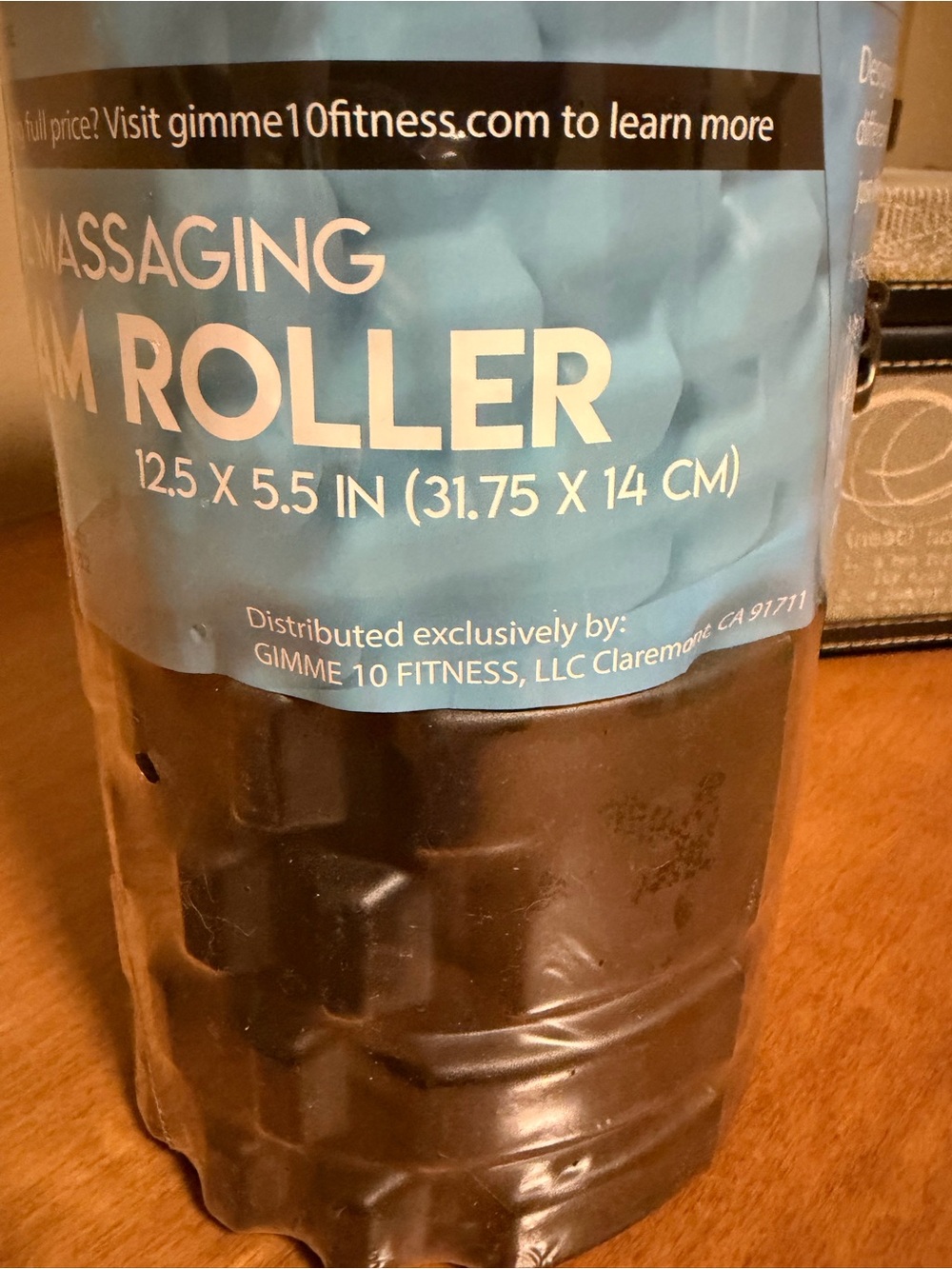 Gimme 10 Black Massaging Deep Tissue Foam Roller - 12.5" x 5.5"